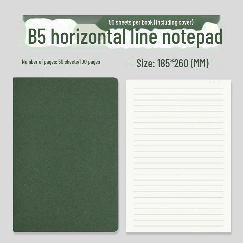 

Блокнот из крафт-бумаги формата А5 — простые канцелярские принадлежности для студентов колледжей, мягкая обложка, большой блокнот формата В5 с линиями