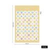 1 Sheets Retro Diary Decoration Sticker Stationery Morandi Postmark Dot Sticker Diy Journal Planner