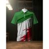 2026 Model Men's Polo Shirt, 3D Print, Business Style, Suitable for Polo Sports, Applicable in All Seasons.