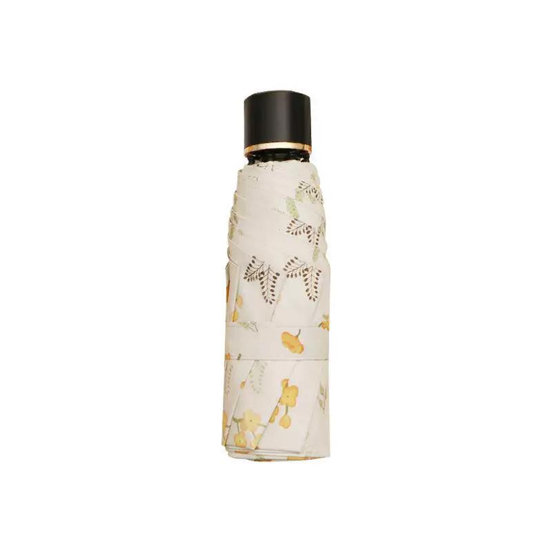 Automatic Sunshade Umbrella with Fresh Floral Design, Suitable for Both Sunny and Rainy Weather, Compact and Portable, Sun Protection Umbrella