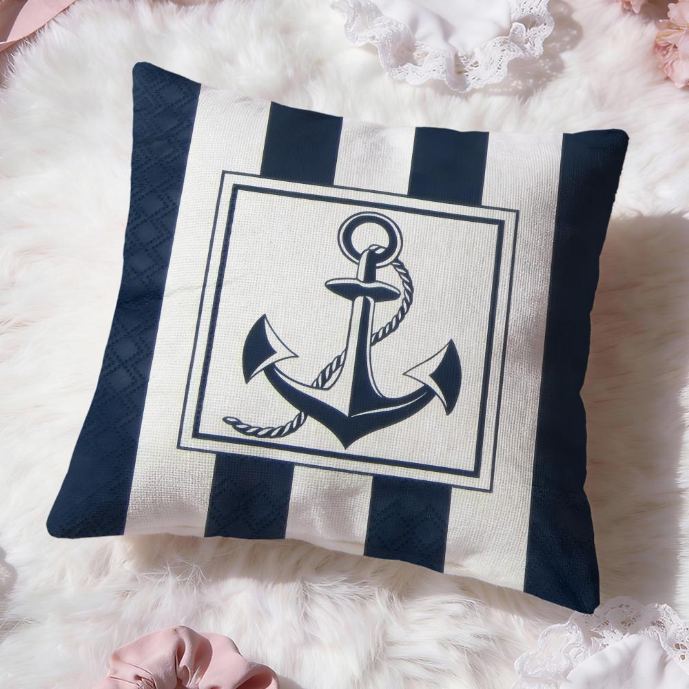 O-ocean Sailor Cushion Cover Premium Comfort Reversible Pillow Cove -Two In One Design for Any Room & Car Interior