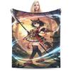 ZZZ Ellen Nicole Miyabi Plush Blanket Girls Boys  Flannel Throw Blanket For Couch Chair Super Warm Custom Quality Bedspread Gift