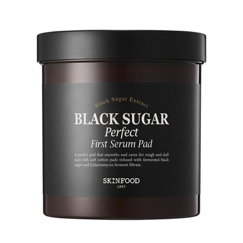 

[Skinfood] Очищающие диски с черным сахаром Perfect First Serum (60ea)