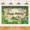 Happy Birthday Background Photo Props, Polyester Banner Decoration, Home Decoration, Room Decoration