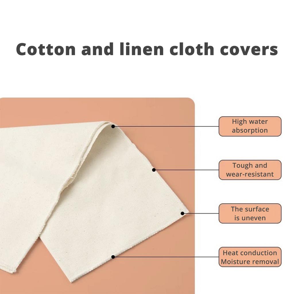 Paquete de 5 Forros de Tela para Cestas de Prueba de Pan Suministros para la Fermentación del Pan para Hornear Masa Madre Cubiertas Redondas para Forro Banneton