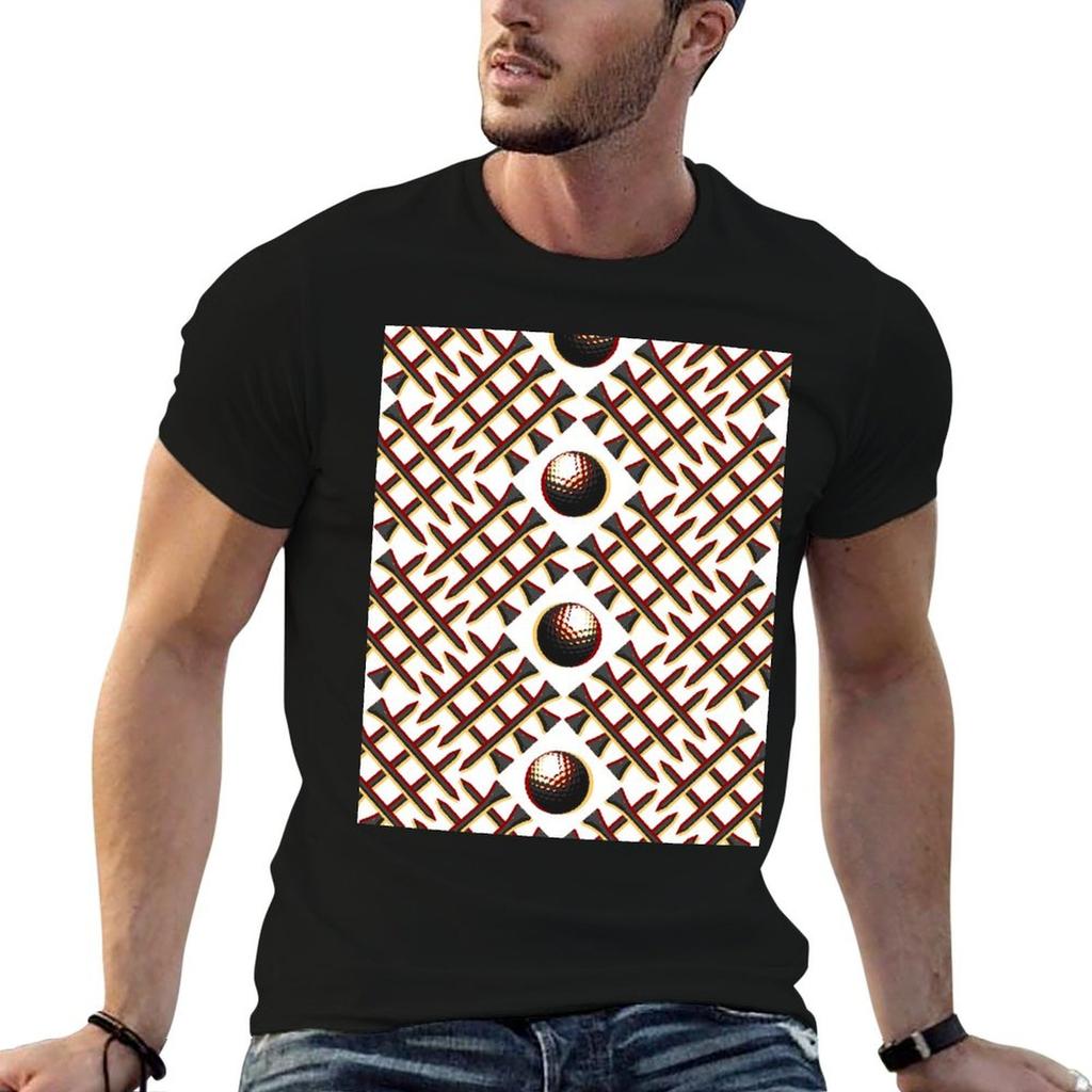 Garnet and Gold Golf T-Shirt Active Wear Sports T-Shirt for Men