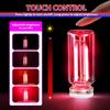 2PCS Car USB Night Lights, Touch Dimmable Vehicle Interior Ambient Lamp, Portable Retro Glass LED Light for Auto Decorations, Bedroom, Office,
