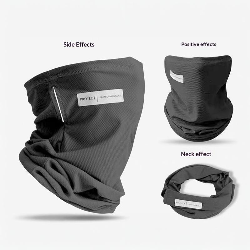 Outdoor Uv Protection Ice Silk Mask Sunscreen Face Cover Neck Wrap Unisex Anti-Uv Scarf Cycling Uv Mask Ear Hanging Neck Scarves
