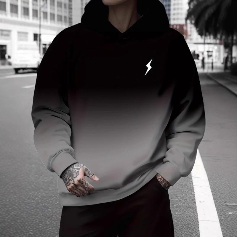 Autumn Winter Long Sleeved 3D Digital Printed Round Neck Pullover Sweatshirt for Men Loose Casual Hoodies & Sweatshirts Men’s