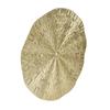 Round Wall Art Decor Elegant Style Iron Material 24.5cm/9.6in Delicate Texture Appearance Golden