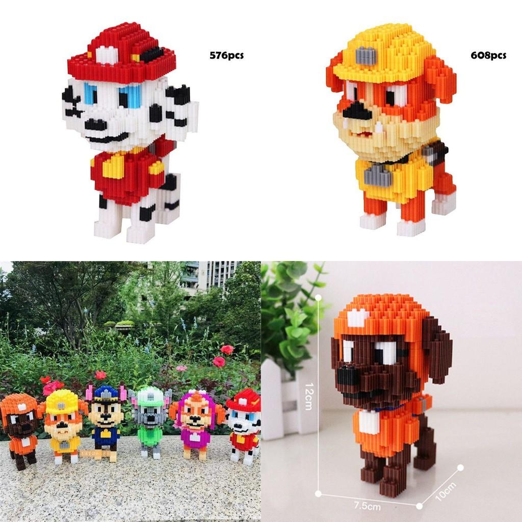 Paw Patrol Model Building Blocks For Decor And Collection Multiple Cute Styles Available