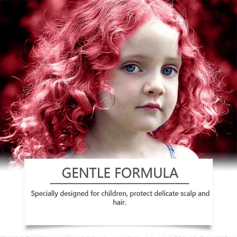 Wiieey Children's Pink Hair Cream Children's Color Hair Plant Extract Maintenance Diy Color Beauty Pomade