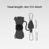 Tent Fastener Rope Adjustable Fixed Buckle Pulley Rope Awning Tie Down Kit Tent Hooks Clips Tent Stakes For Caravan Motorhome RV