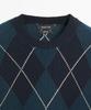 Masimodutti Cotton Diamond Pattern Knit Sweater