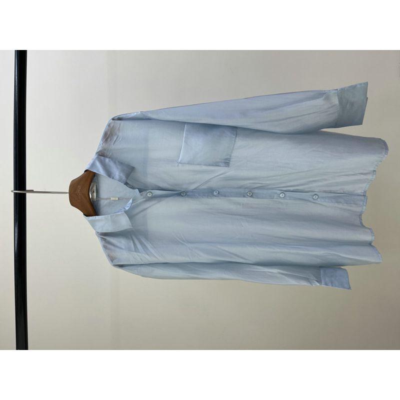 

Hazy Aesthetics Advanced Nude Feel Lazy Polo Collar Light Color Shirts Mid-Length Sun Protection Clothing No. 2 color All yards