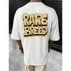 Rare Breed Funny Letter Graphic Print Tshirt Men Cotton Oversize T Shirt Summer Casual Clothes Breathable Tshirts Street Tops