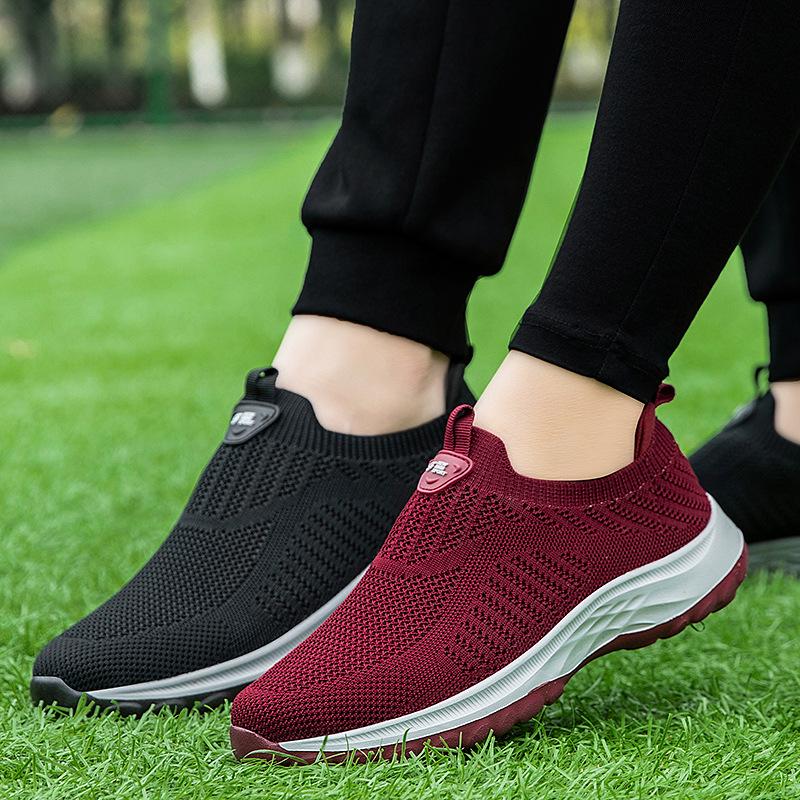 Slip-On Breathable Women's Walking Shoes with Soft, Shock-Absorbing Sole