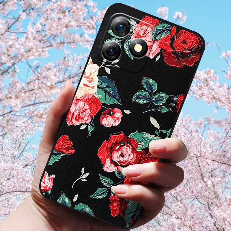 3D Relief Embossed Retro For Ulefone Note 18 Ultra Cases Soft Silicone Back Cover Cases For Ulefone Note 18 Ultra 3D Relief Case