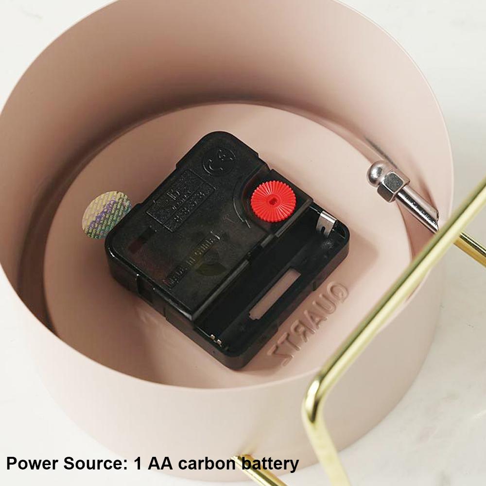 Desk Desktop Table Clock Nordic Ins Style Creative Office Home Decoration Bedside Living Room Adornment Student Metal Clocks