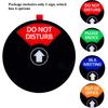 Kichwit Privacy Sign for Office Door, Do Not Disturb, Out of Office, Please Knock, In a Meeting, Conference Sign for Offices, 5 Inch, Black