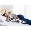 Flex Sales Bead Cushion Body Pillow Cushion 30x80cm Holstein Pattern Black DH-18