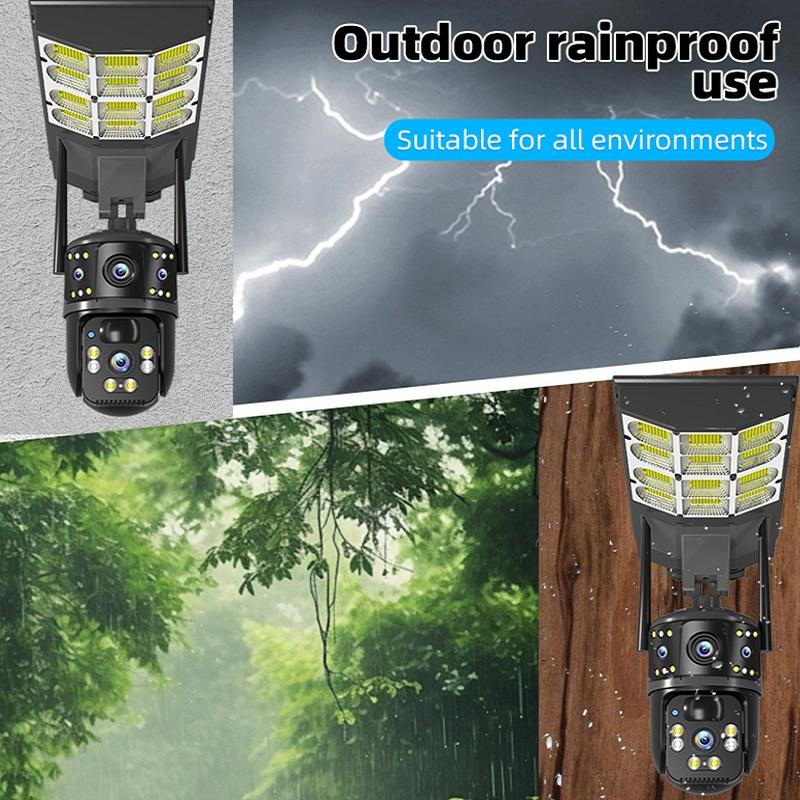 2-in-1 Multi-Functional Solar Light, Works As Street Lamp and Security Camera with Automatic Solar Charging