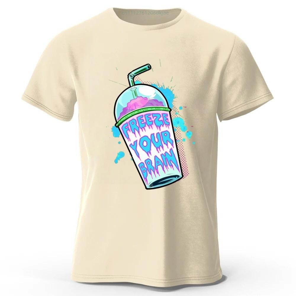 Summer Carnival Cotton Printed ShortSleeve TShirt  Mens Daily Street Casual Trendy Tee PlusSize Loose Running Sports Top