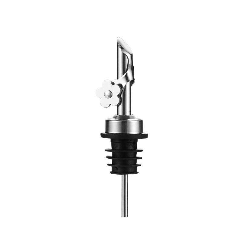 Stainless Steel Wine Pourer Olive Oil Bottle Pourer Spout Stopper Auto Open Close Cap Dust Proof Kitchen Bar Barware Tool