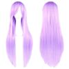 80cm Long Synthetic Hair Layered Anime Straight Hairpiece Halloween Cosplay Wigs  Carnival