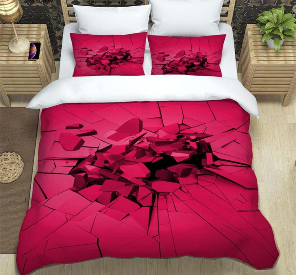 3D Modern Abstract Geometric Minimalist Printed Bedding Queen Bedding Set King Size Bedding Set Soft And Comfortable Breathable