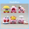 Delightful Style 6 Kirby Food Figurines Pvc Cute Anime Character Decor Car