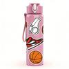 1PC Basketball Jersey Sneaker Gear 750ml Color Plastic Sports Water Bottle Leakproof Flip Straw Lid Suitable for Sports Office Home Use