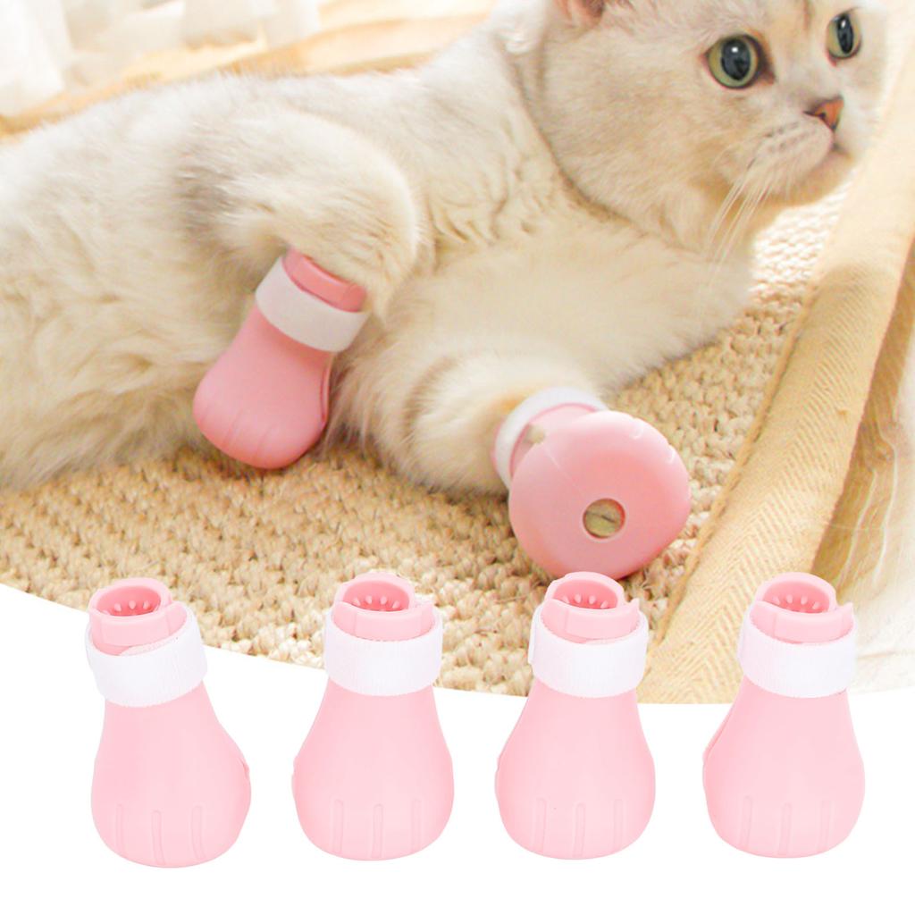 Cat Covers Prevent Scratching Biting Silicone Cat Grooming Boots for Bathing Injection Feeding Medicine