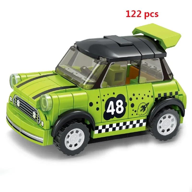 City Technical Car Speed Sports Car Building Blocks Racing Road Moc Brick Vehicle Educational Construction Toys