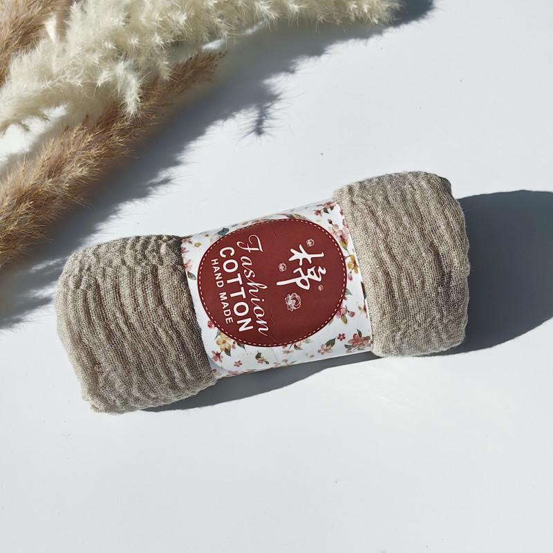 62-122 Colors Crinkle Cotton Underscarf Pleated Pompom Plain Hijab With Tassels Islamic Turban Warp