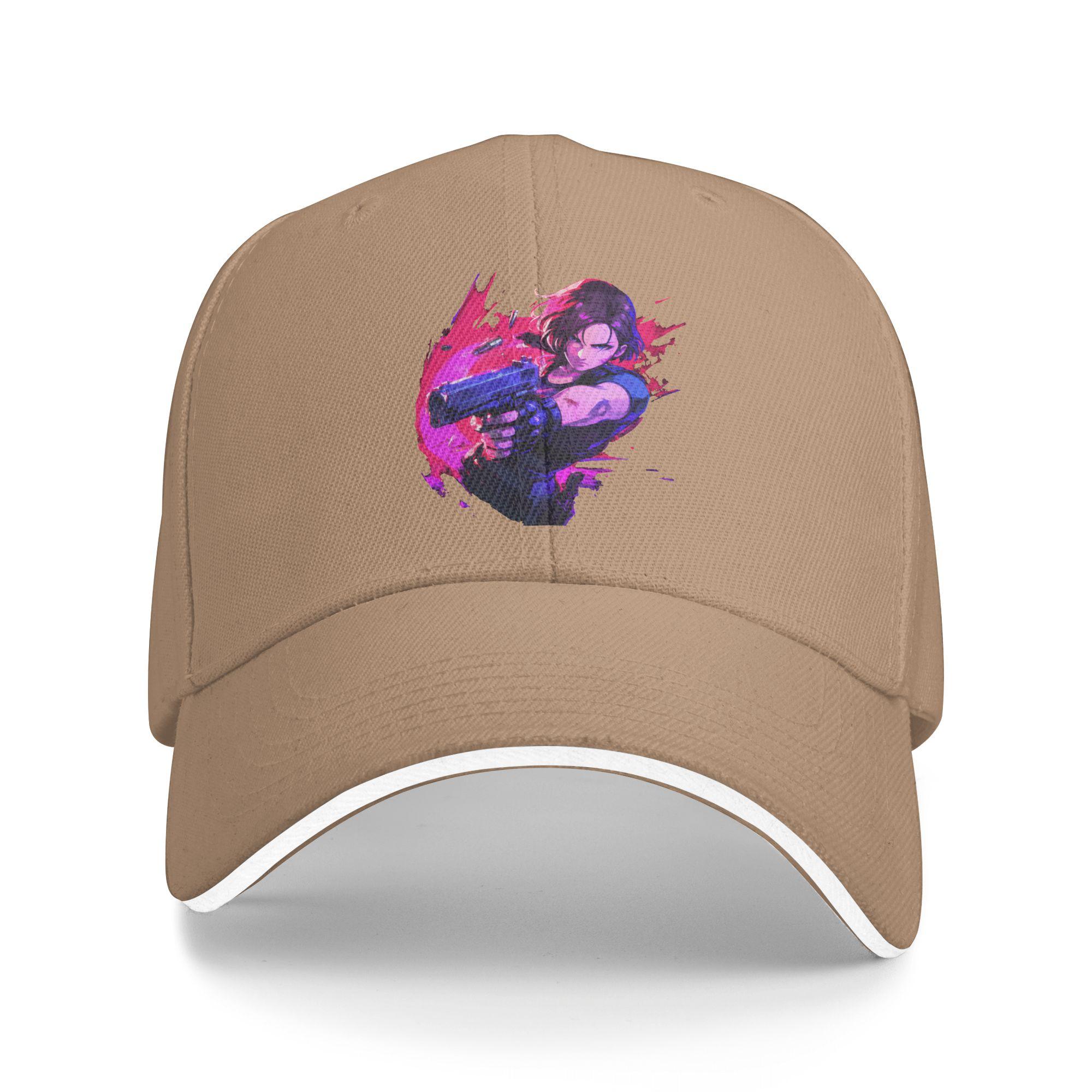

Jill Residents Evils Movie Baseball Cap Fashion Female Male Trucker Hat Sun Custom DIY Hunting Camping Snapback Cap Gift As Picture хаки