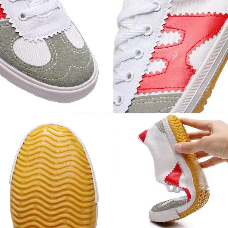 Spring and summer volleyball shoes white canvas shoes martial arts training shoes morning exercise shoes single shoes men and women students clo
