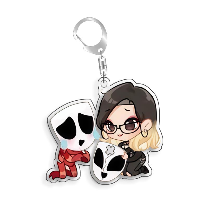 For The Amazing Digital Circus Ragatha Kaufmo Gangle Pomni Acrylic Selfmade Cute Cartoon Anime Keychain Pendant Toy Gift 5cm