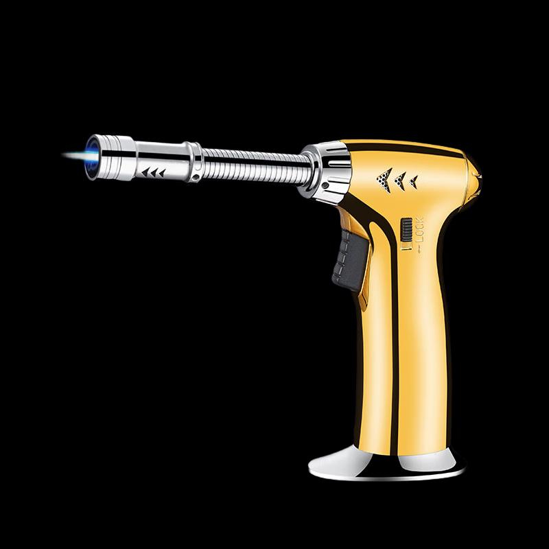 Outdoor Flexible Hose Blue Flame Windproof Torch