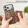 Magnetic Cards Solt Leopard Print Leather Wallet Case For iPhone 17 Pro Max 16 Plus Comfortable Grip Camera Protection Cover
