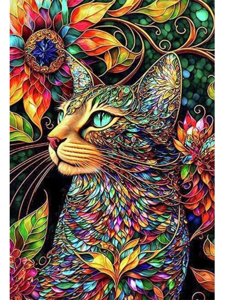 Animal 5D Diamond Painting Shark King Ocean Inlaid with Diamond Owl Animal DIY Embroidery Colorful Painting Home Decoration