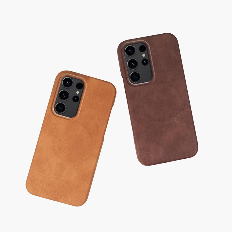 Bezrámečkový magnetický kryt z ovčí kůže pro Samsung S25 Ultra S24 Plus S23 S22 Ultra Odolný proti pádu Bezdrátové nabíjení Nárazuvzdorný kryt