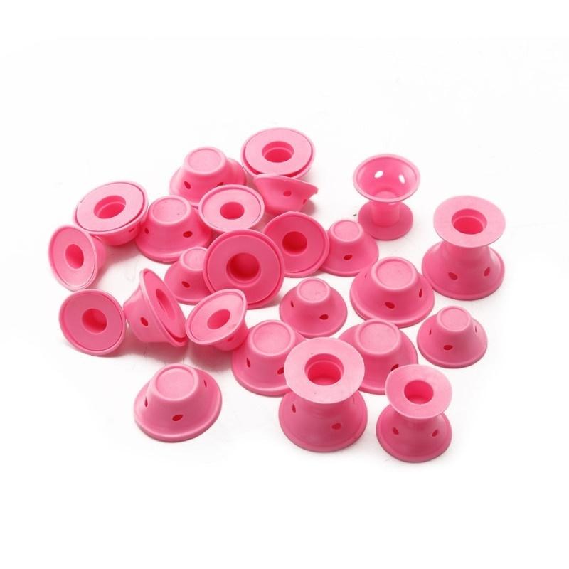 10Pcs/20Pcs Set Soft Rubber Magic Hair Care Rollers Silicone Hair Curler No Heat No Clip Hair Curling Styling Diy Tool