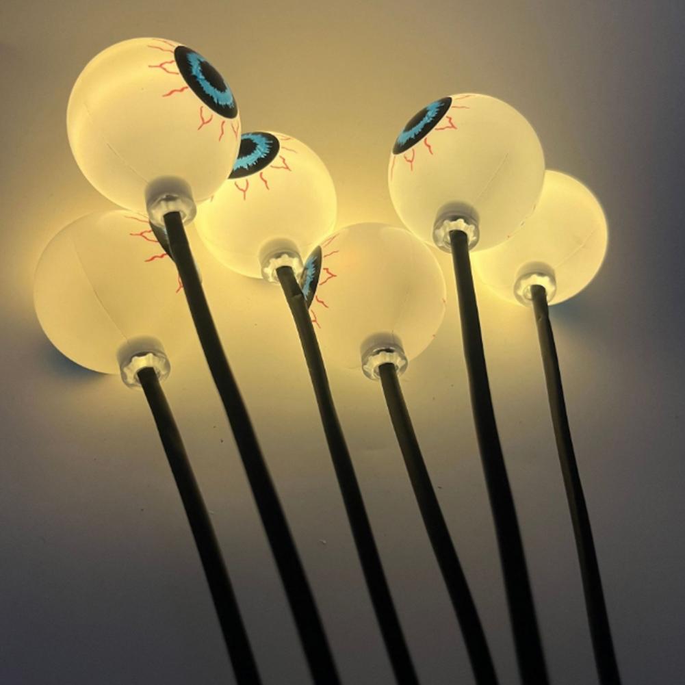 Halloween Decoration Energy Saving Outdoor Spooky Halloween Outdoor Decorations Solar-powered Ghost Eyeball Stake for Yard