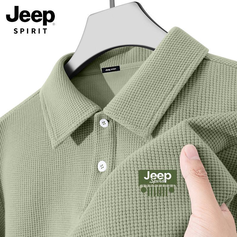 JEEP SPIRIT Men s Waffle Knit Short Sleeve Polo Shirt 2XL