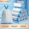 Drawstring Garbage Bag Household Portable Kitchen Large Thick Plastic Bag Student Dormitory Automatic Closing White Multi Use