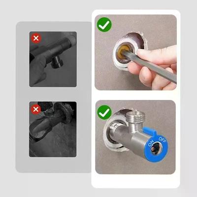 4 Points Pipeline Free Raw Material Belt Water Stop Valve Angle Valve Faucet Automatic Water Stop Anti-leakage