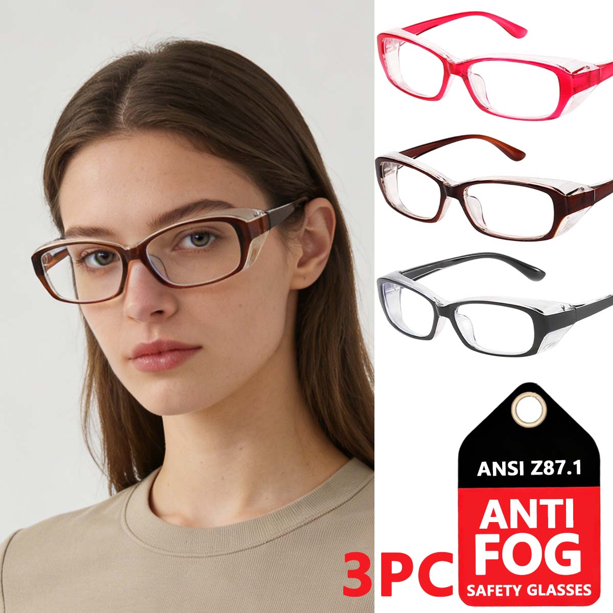 blue light blocking safety glasses uv protection glasses antifog safety glasses ansi z87 safety glasses womens HM8