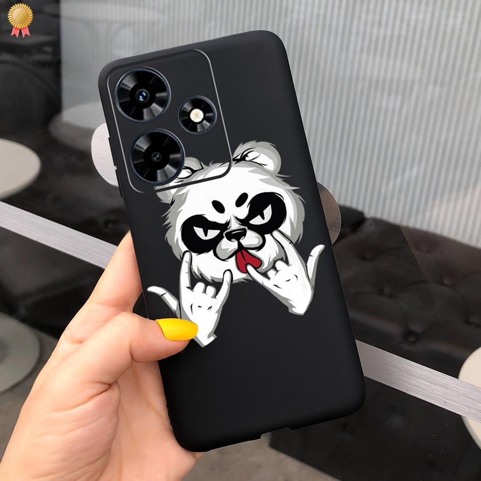 For Infinix Hot 30 Play 30i 4G Case Cute Astronaut Painted TPU Silicone Shockproof Cover For Infinix Hot 30 Play 30i Phone Case