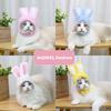 Cute Pet Dog Cat Cap Rabbit Hat Costume Warm Rabbit Hat New Year Party Christmas Cosplay Accessories Photo Props Headwear